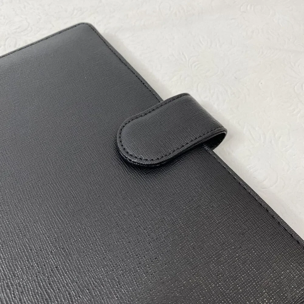 Cloth and Paper Foundations Black Leather Planner - Picture 4 of 16